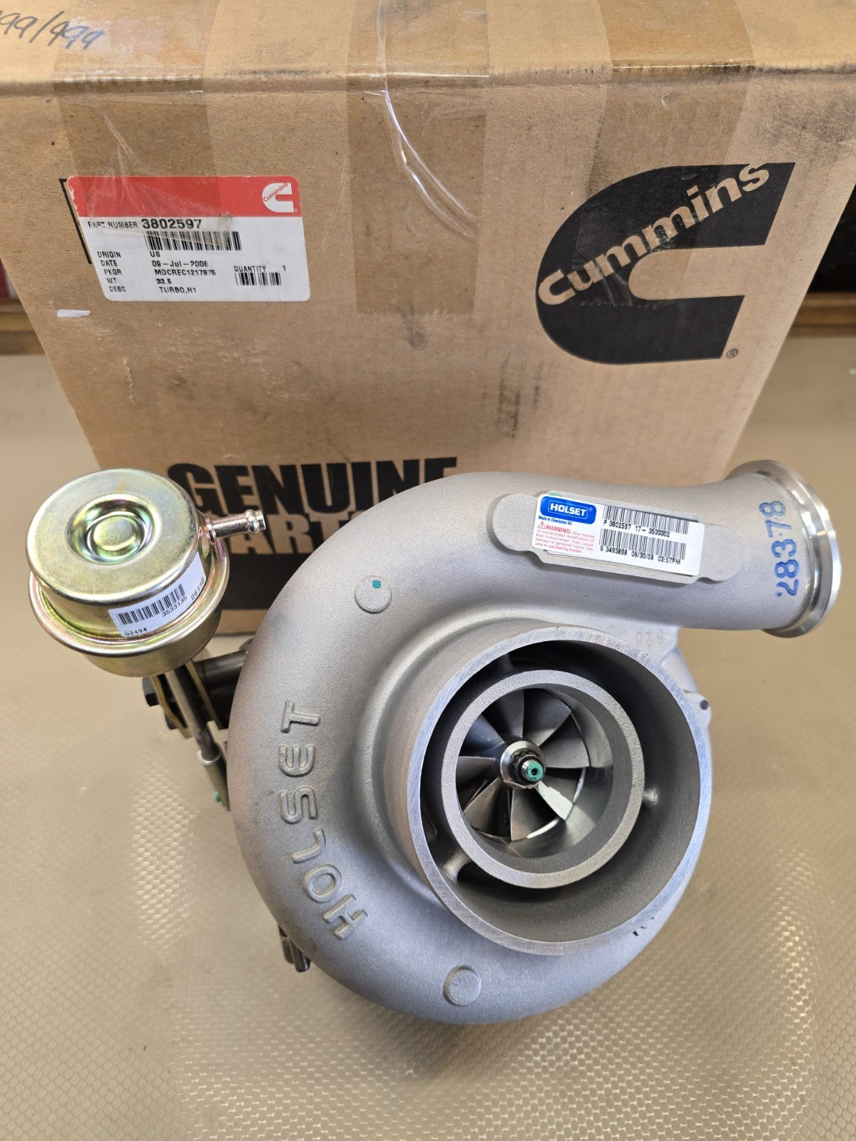 NEW OEM CUMMINS TURBO Kit H1 3802597 