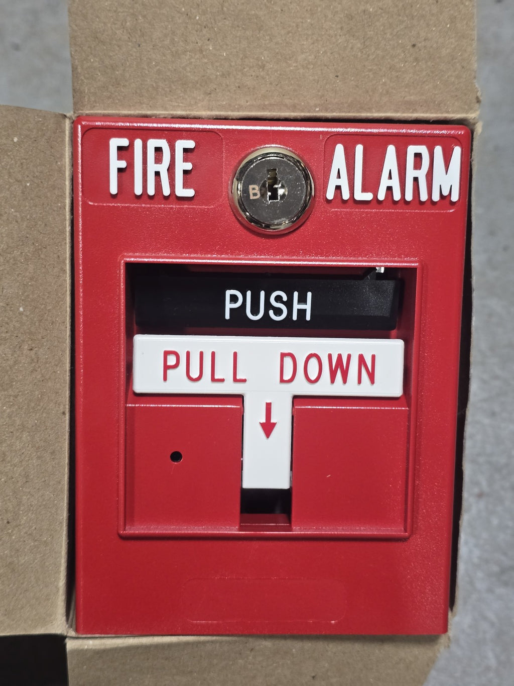 Simplex 4099-9015 No Logo Addressable Fire Alarm Manual Pull Station Double Acti