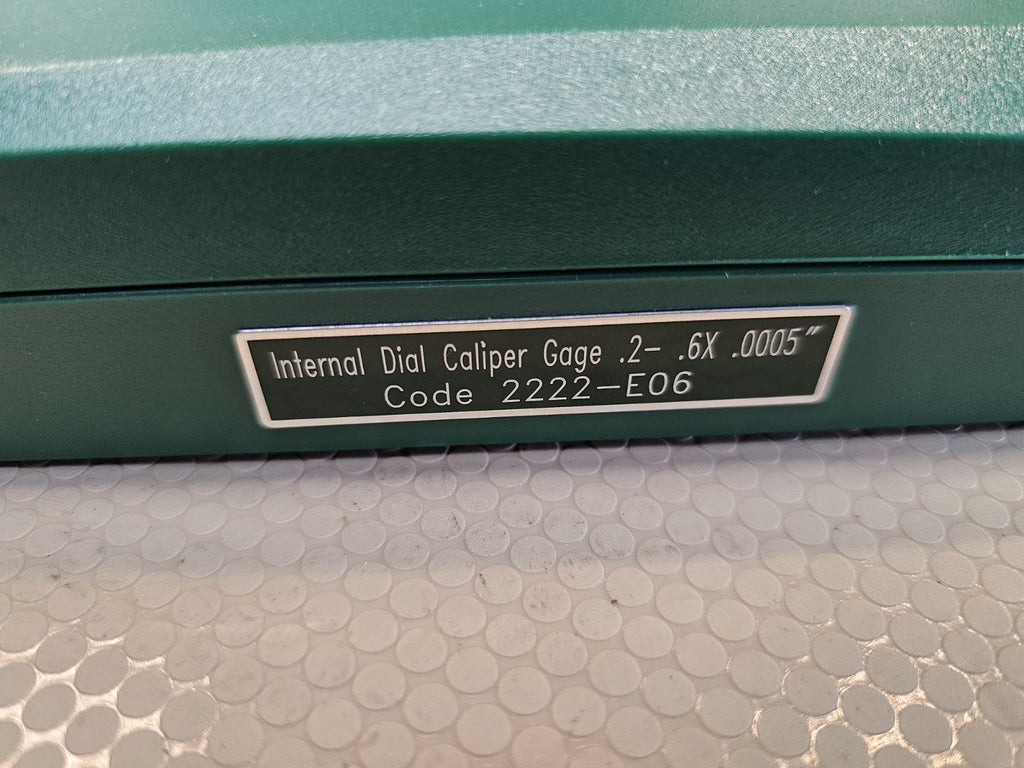 INSIZE 2222-E06 Internal Dial Caliper Gage 0.2-0.6" Graduation 0.0005" *MINTY*
