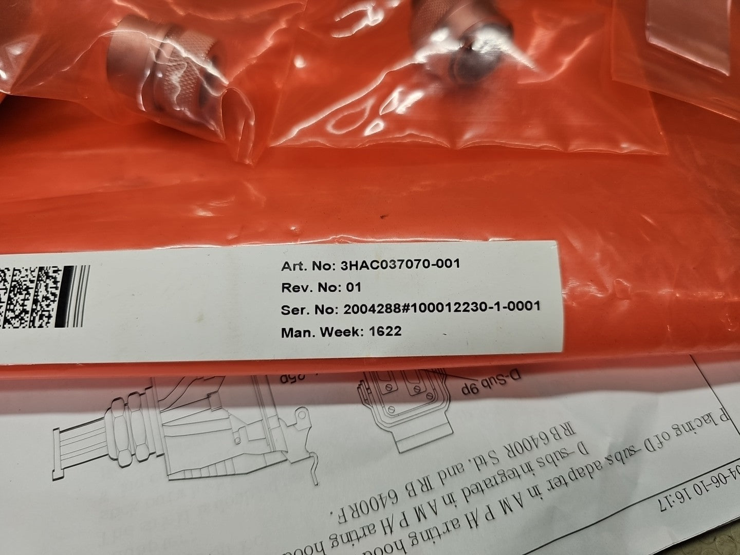 ABB 3HAC037070-001 Robot Connector Set R3.CP/CS