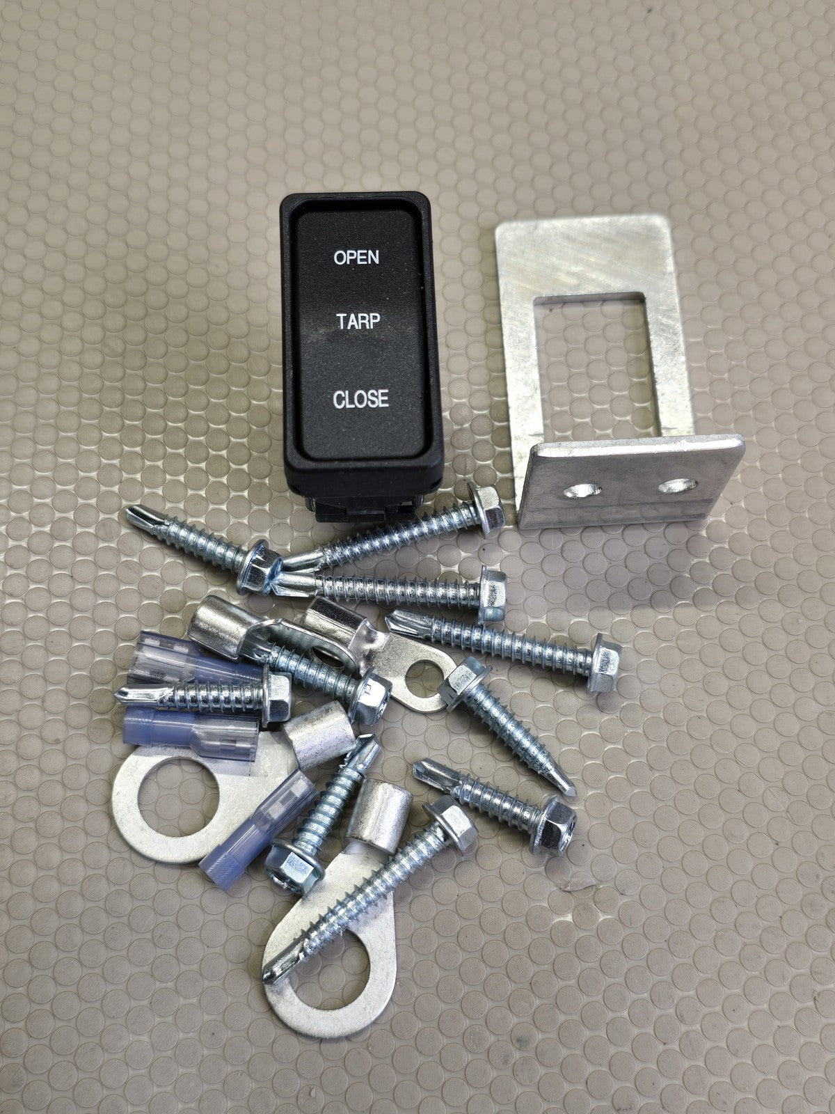 Carling V8DA Tarp Rocker Switch Kit 20A 12V Dump Truck Trailer with Bracket