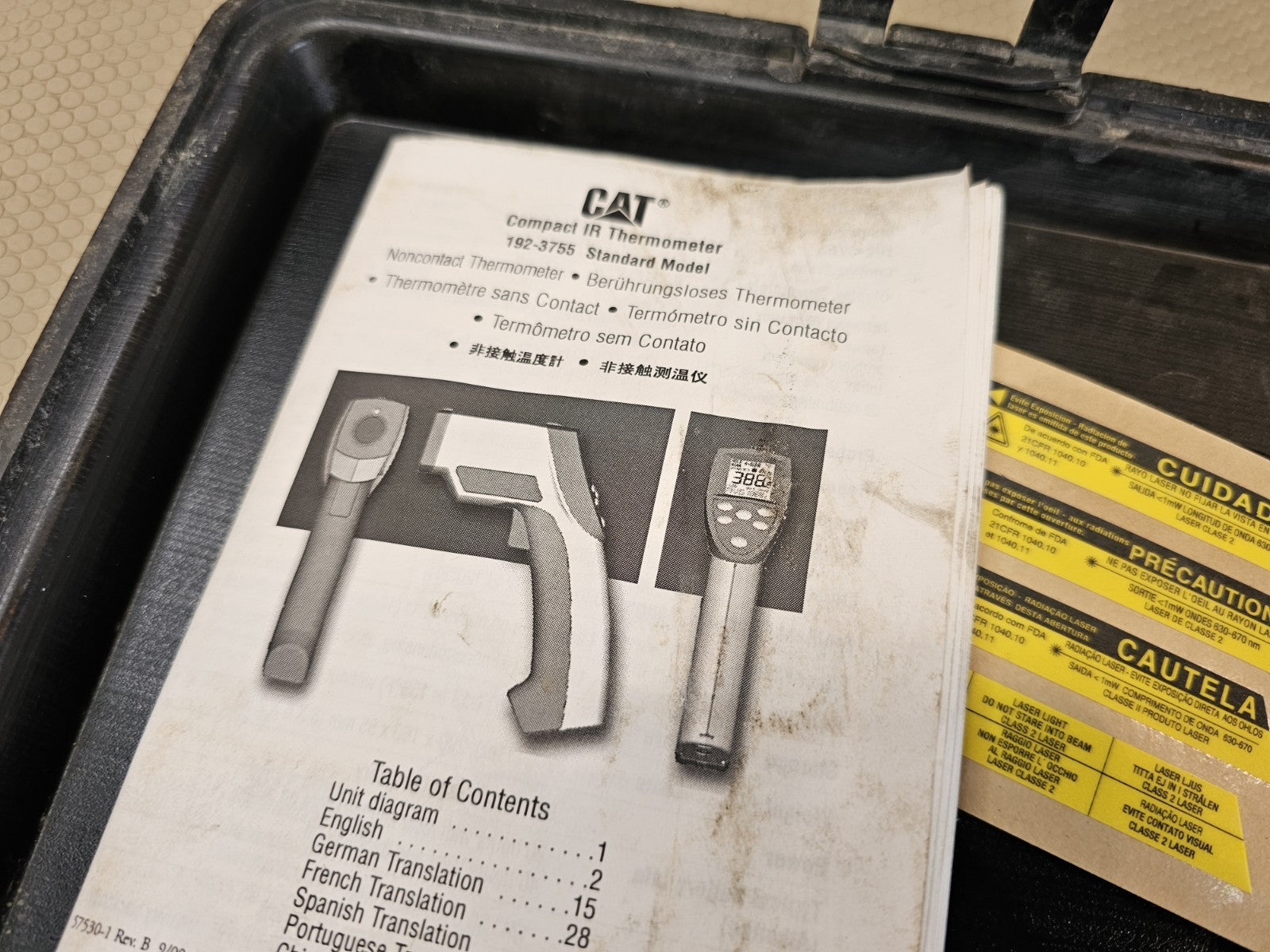 CAT OEM Non Contact Thermomater 192-3755 LASER THERMOMETER fits CATERPILLAR 