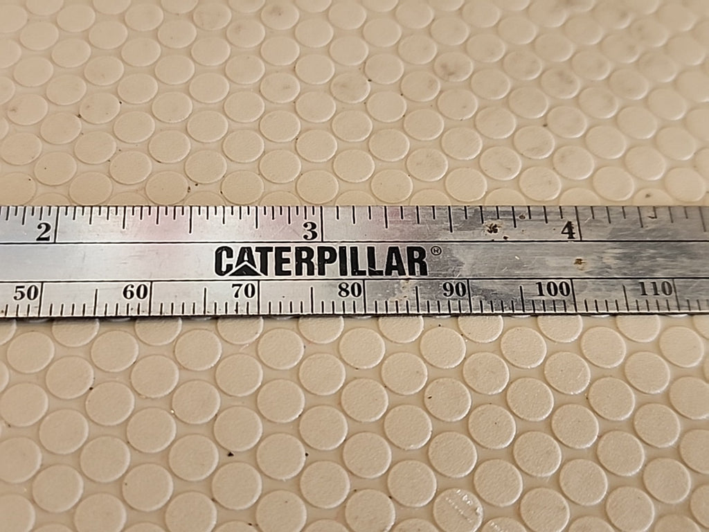Caterpillar Mini  Ruler Aluminum 6" long - measures inches and mm