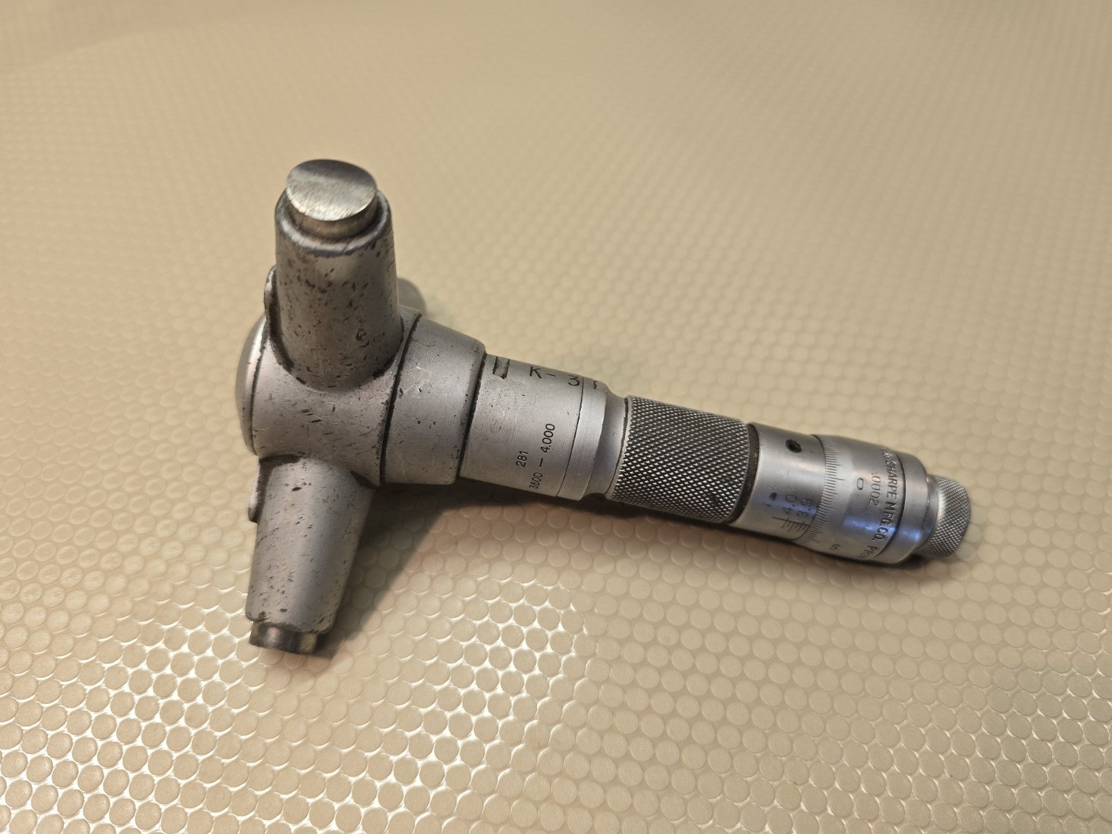 Brown & Sharpe No. 281 Internal Micrometer Range 3.600"- 4.000” Holtest Lathe