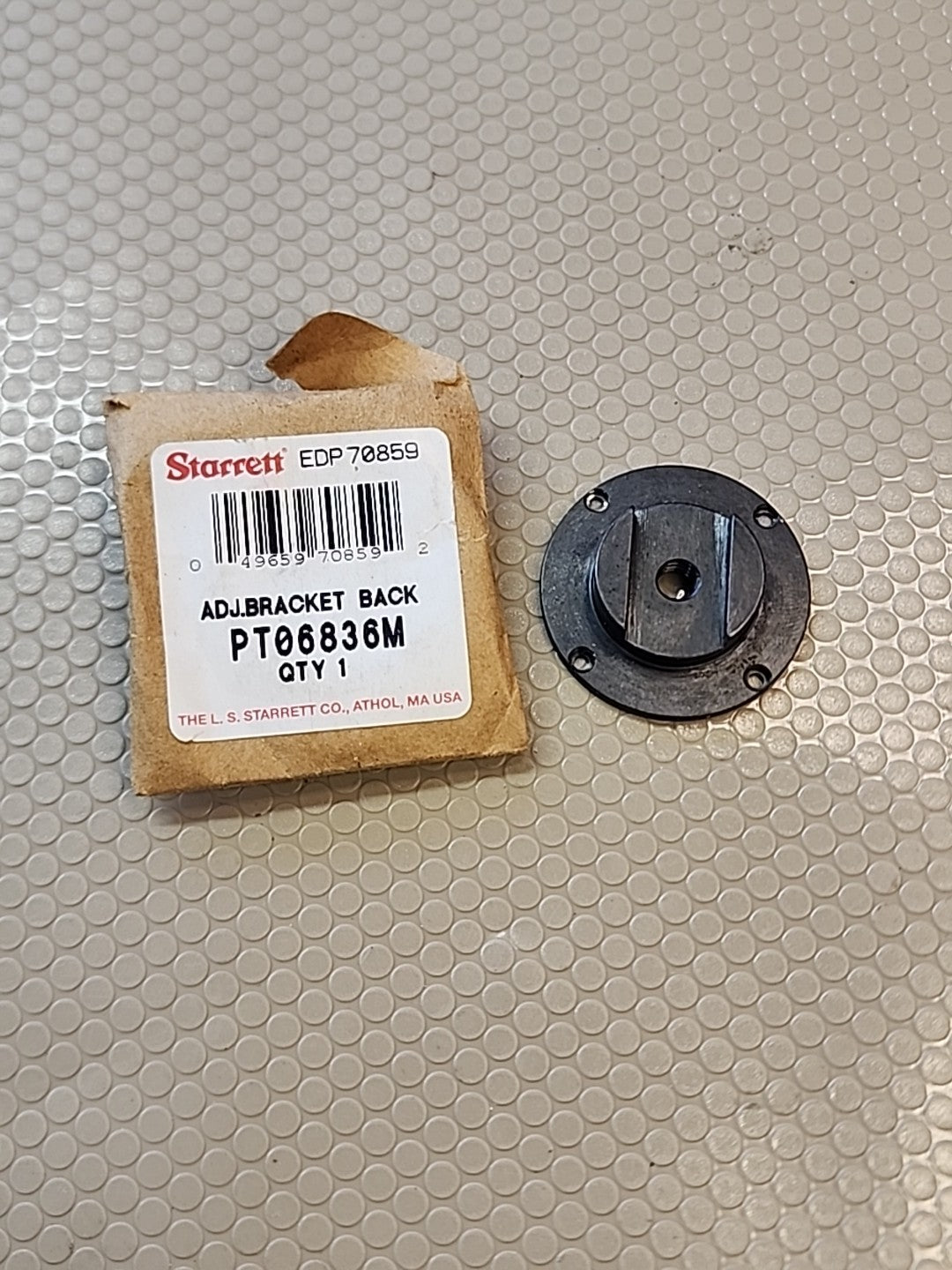 NEW Starrett PT06836M Adjustable Bracket (#1/4-20 Thread) Indicator Back