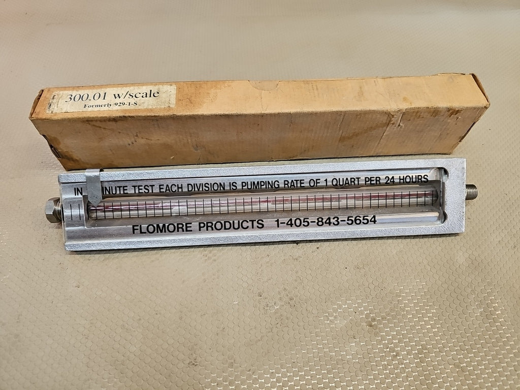 Flomore Products, 300 Series Drum Gauge Level Glass Sight NEW