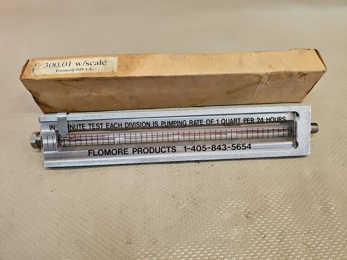 Flomore Products, 300 Series Drum Gauge Level Glass Sight NEW