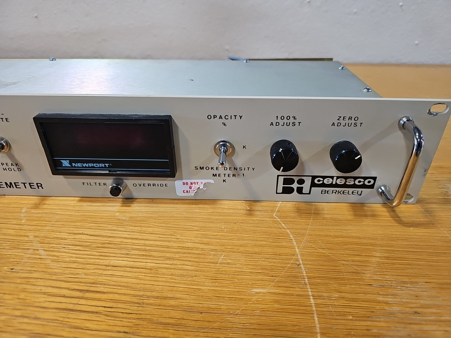 Telonic Berkeley Model 107 Smokemeter Diesel Exhaust Control Panel