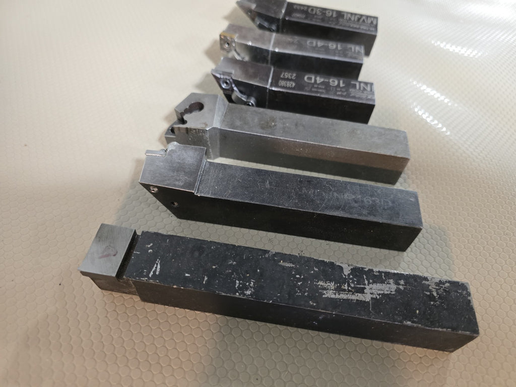 Lot of 6 Used Turning & Tool Holders For Lathe Mixed Brands Ultra Dex 