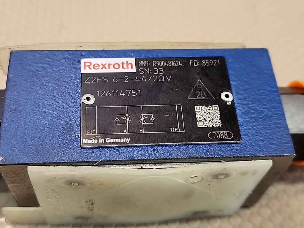 New Rexroth R900481624 Hydraulic Throttle Check Valve  Z2FS-6-2-44/2QV