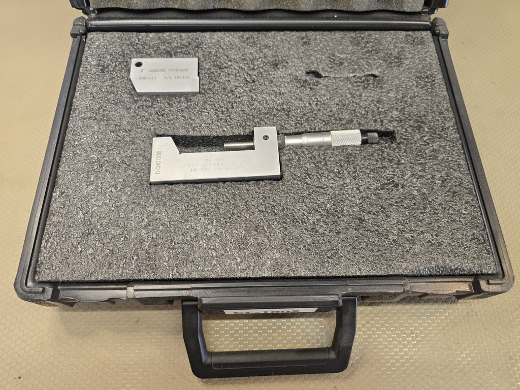 Gagemaker CL-1002 Camlock Micrometer Gage 1” - 2" For API Weld Flange Thickness