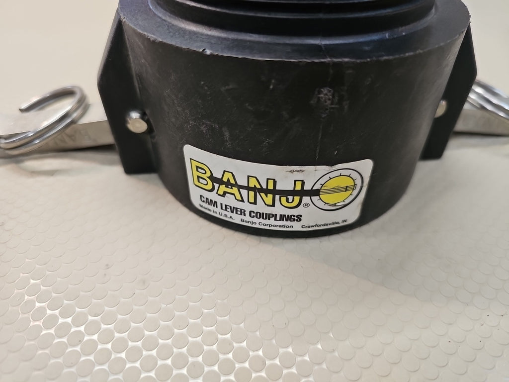 Banjo 200B , 3" Female Coupler xMale Thread Cam Lever Coupling