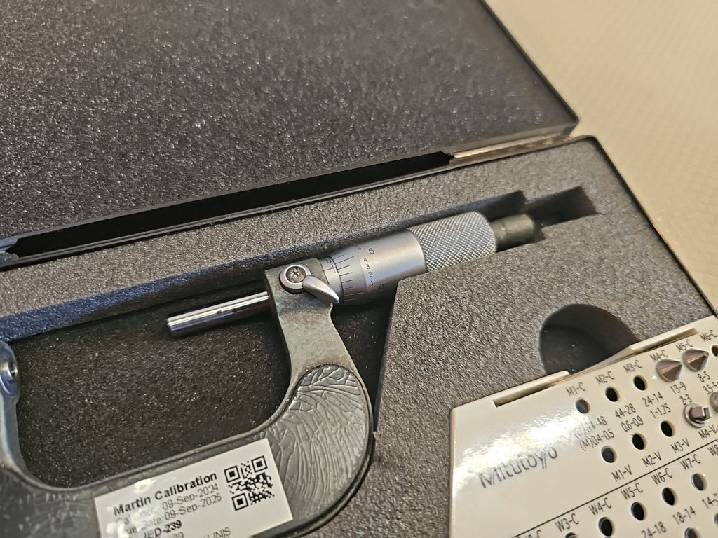 MITUTOYO THREAD MICROMETER 1"-2" MITUTOYO 126-138 W/ANVILS 