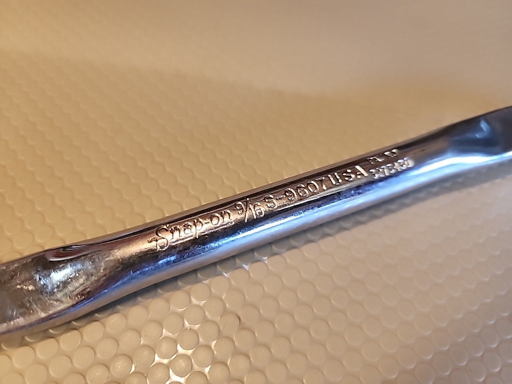 NICE!!! Snap On S9607 9/16" 12-Point GM Door Hinge S-Wrench Chrome USA