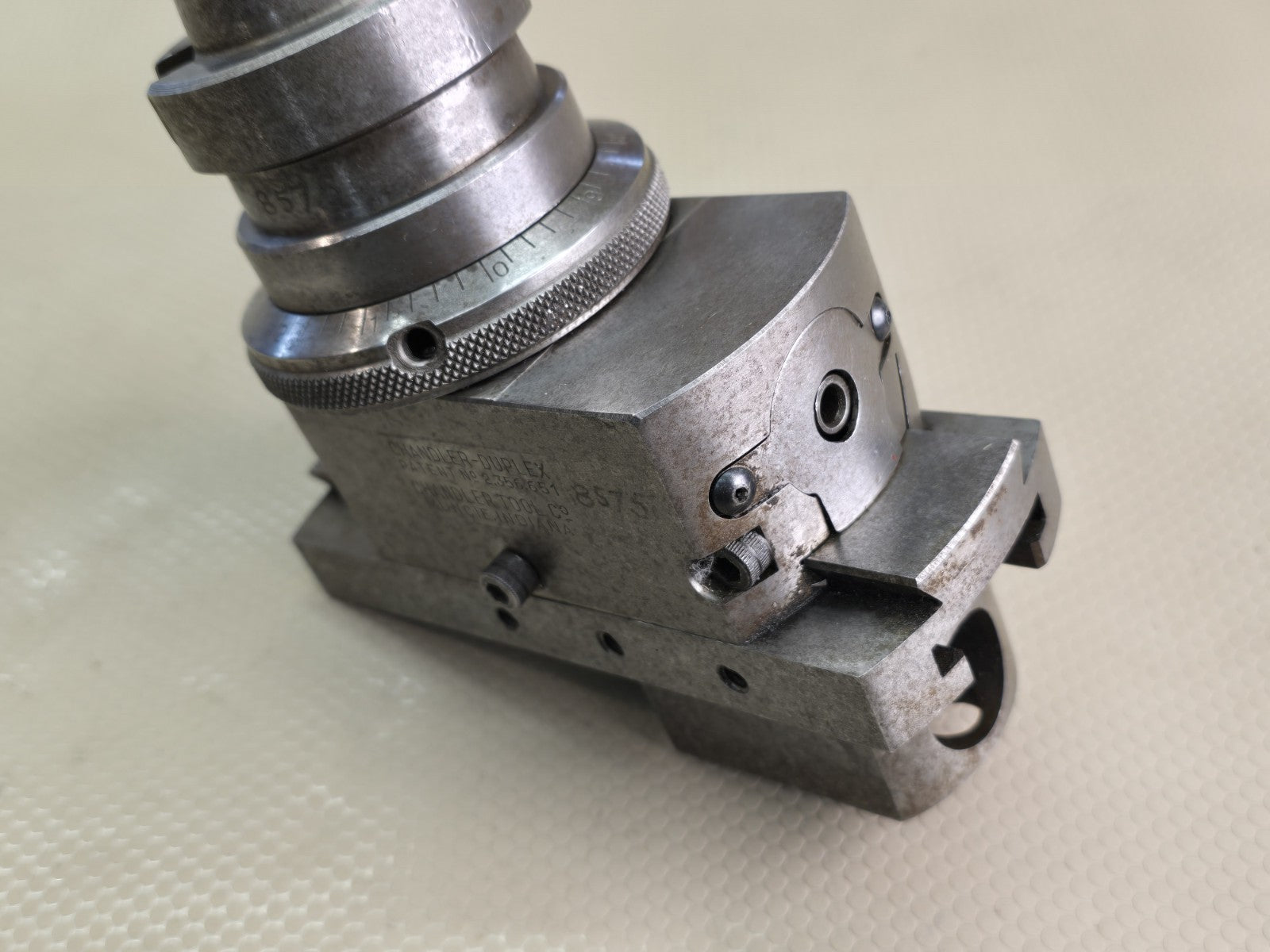 Chandler-Duplex Tool Co. Milling Mill Boring Head 2-1/2 Patent No. 2.356.651