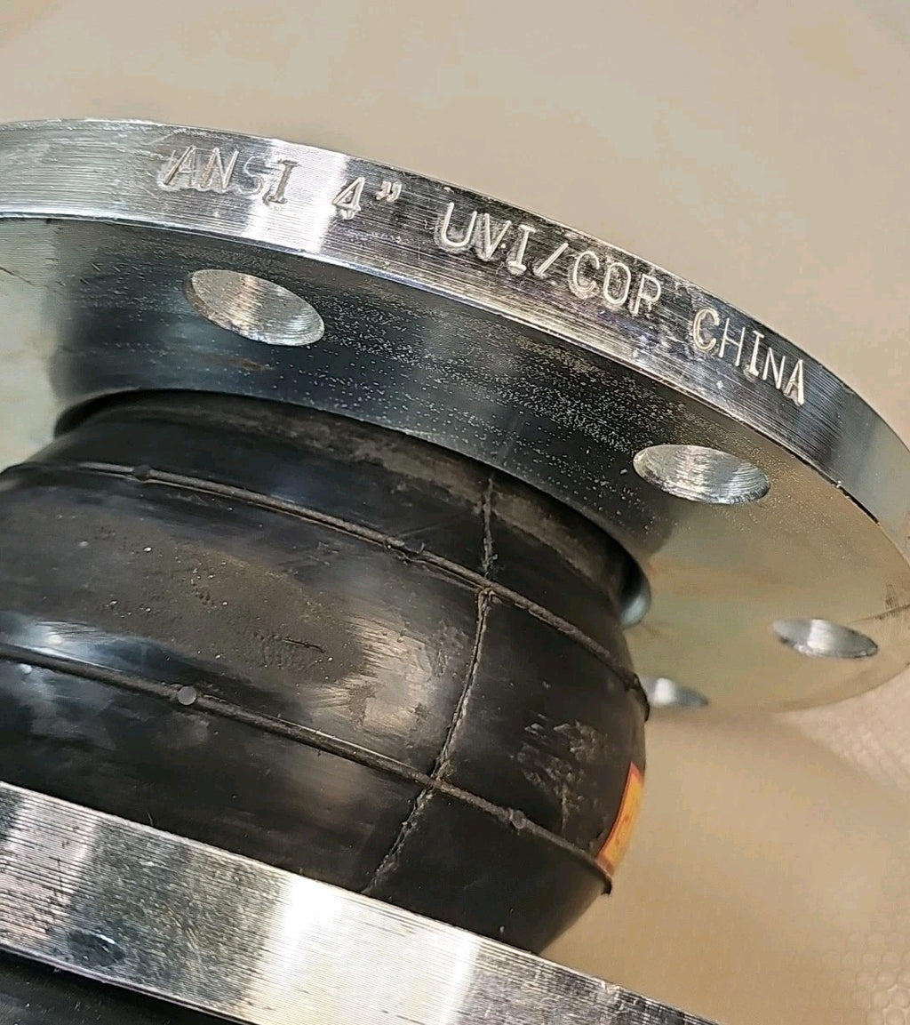 NEW UVE/COP Rubber Expansion Joint Nitrile Pipe 4x6 150#  Single Sphere,  ANSI 4