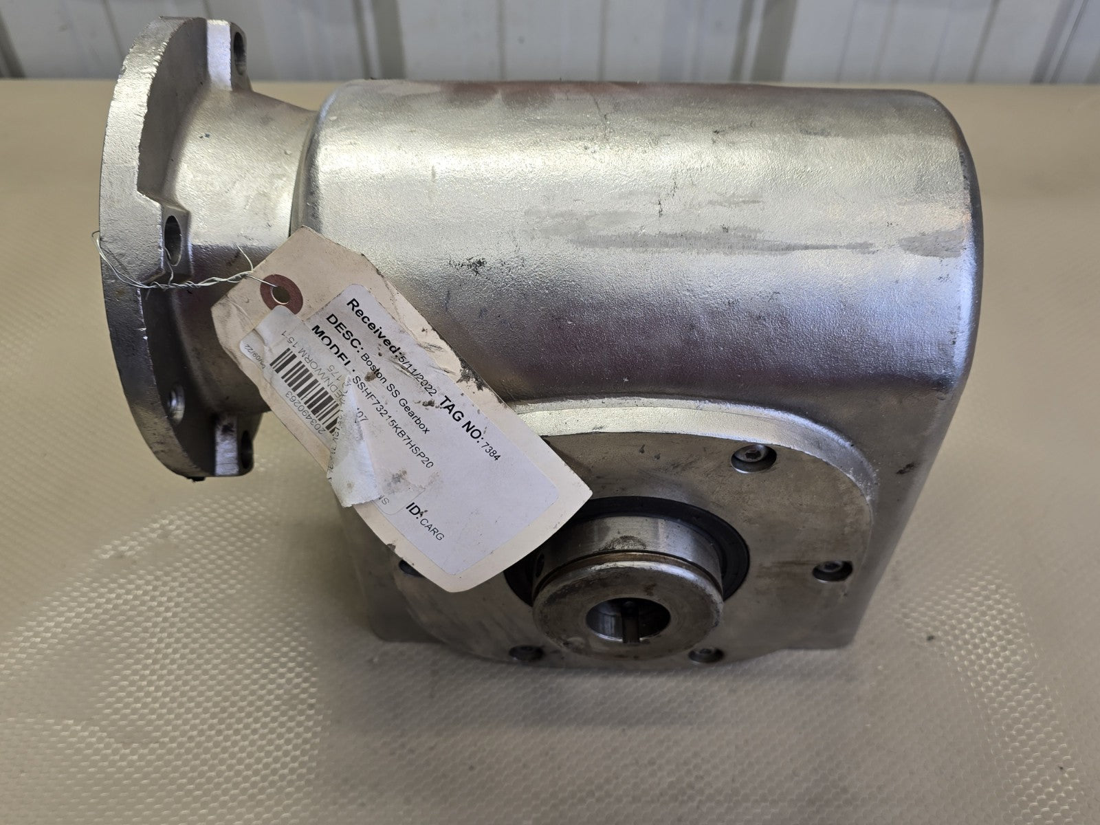 Boston Gear SSHF73215KB7HSP20 Stainless Steel Worm Gear Reducer 15:1 Ratio NEW