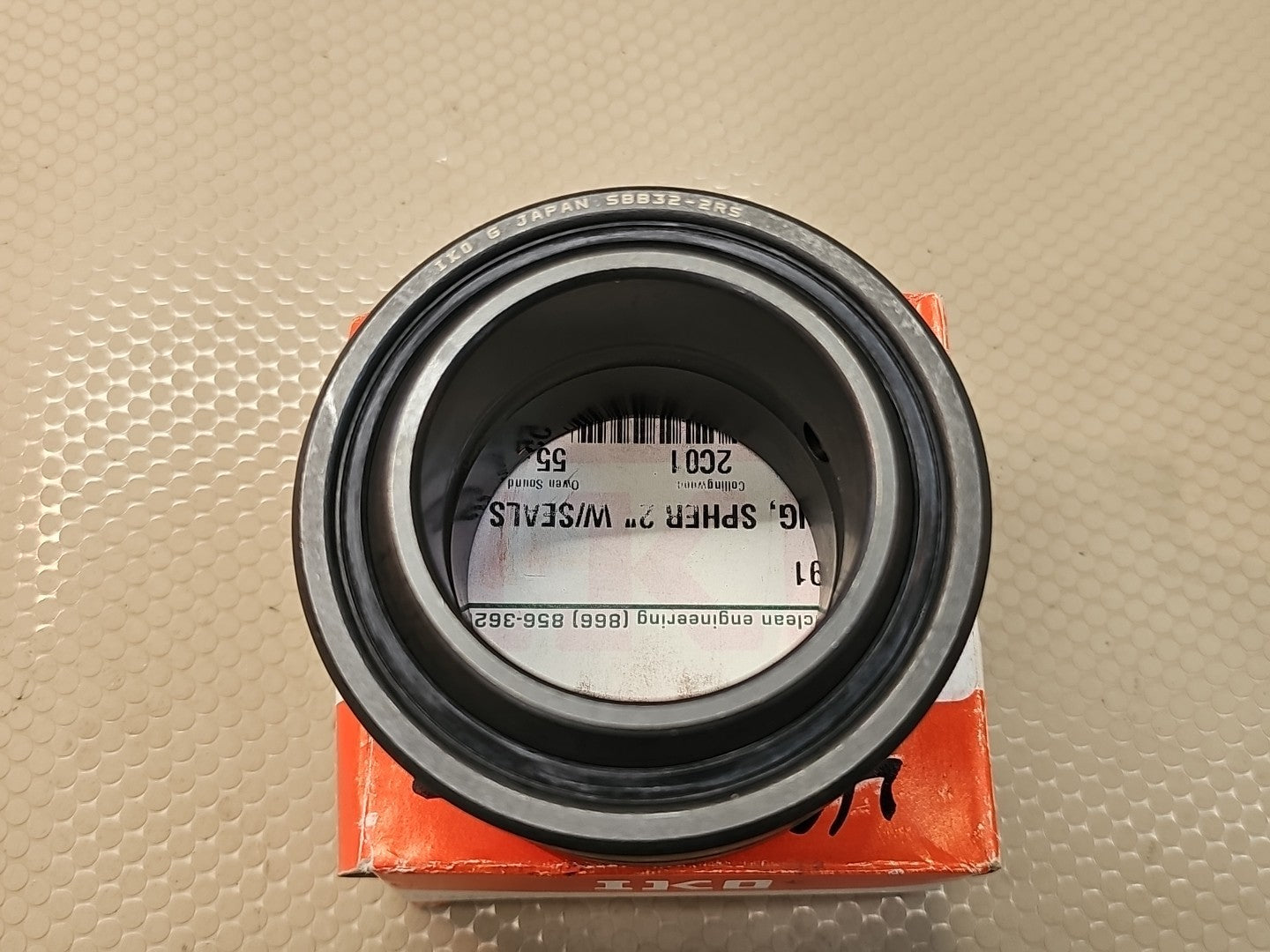 IKO SBB32-2RS Steel-on-steel Spherical Bushings 50.8x80.962x44.45mm.