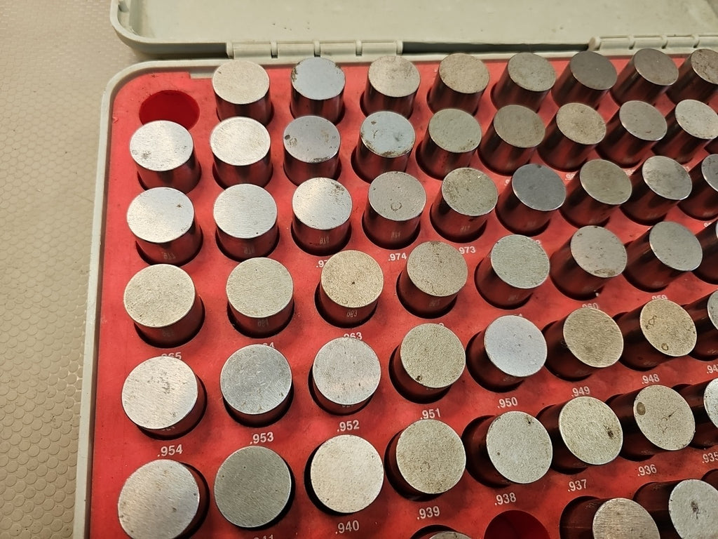 Vermont Gage 901101000 Pin Gage Set,Plus,0.917-1.000 LIGHT USE & CLEAN $800 MSRP