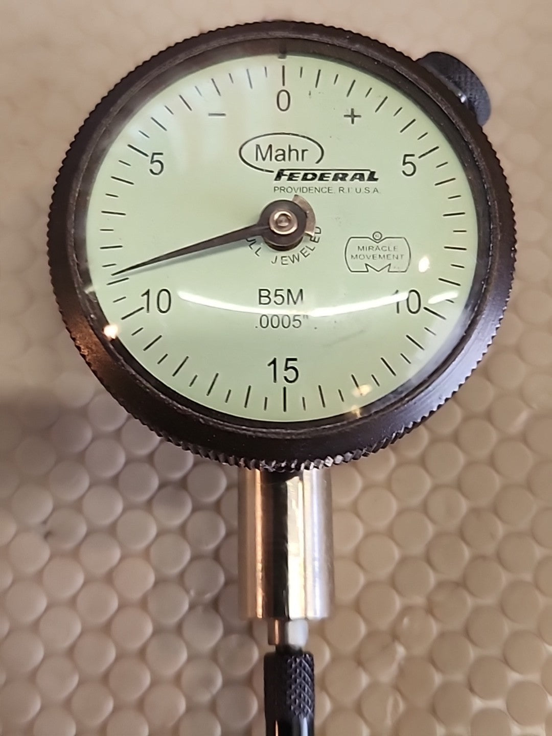 MAHR FEDERAL B5M DIAL BORE GAGE INDICATOR .0005" GRADUATION FULL JEWELED