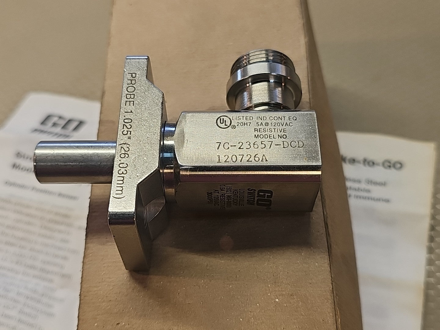 NEW GO SWITCH 7C-23657-DCD 120726A UL GENERAL PURPOSE SWITCH 