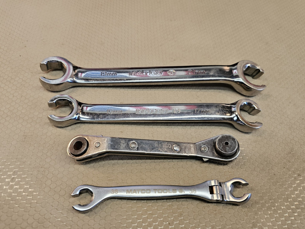 Matco Flare Nut Metric Lot Wrench Set 4pt SAE Flex Head Etc.