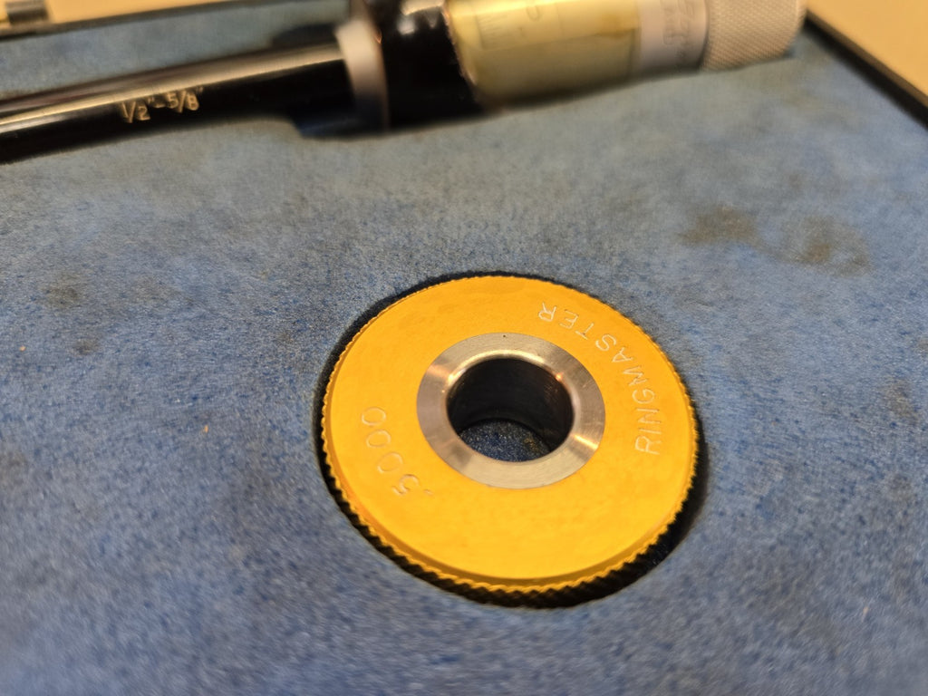 FOWLER BOWERS BORE GAGE Bore Micrometer + Ring GAUGE 1/2  5/8 0.500 -0.600