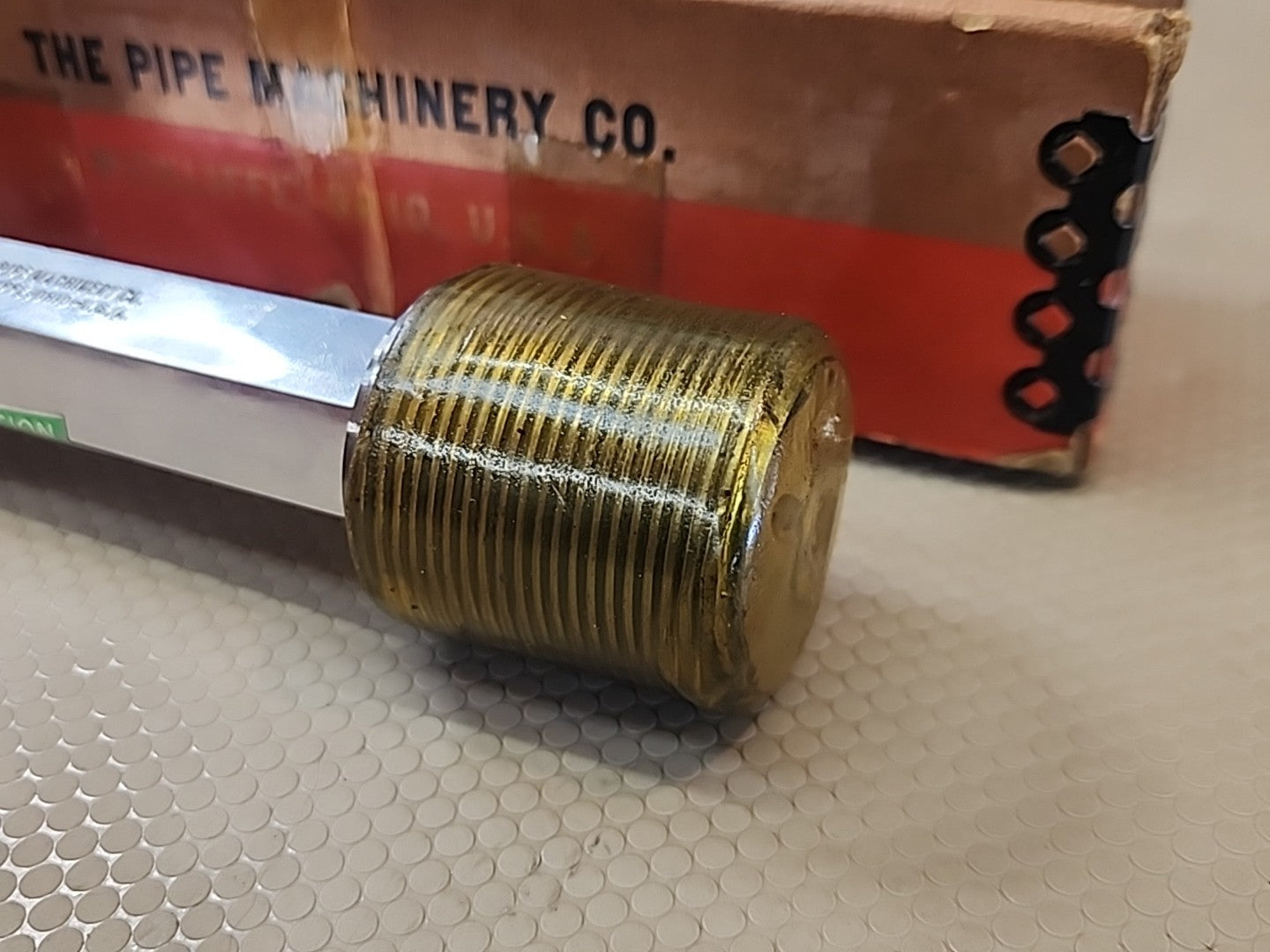 THE PIPE MACHINERY CO THREAD PLUG GAGE 1.625-12 NA-4G GO 1.5782 NO GO 1.5726
