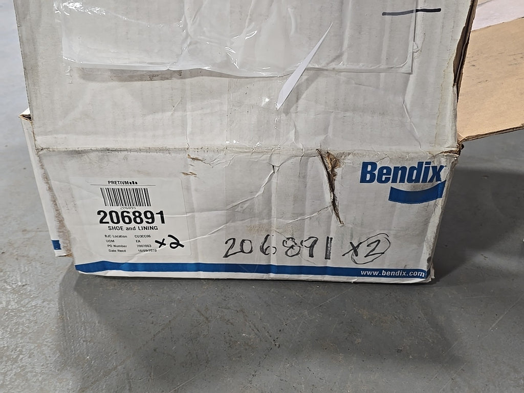 2x 819754N BENDIX BRAKE SHOE INTERNATIONAL 2596195C91 BRAKE SHOE Bendix 1837