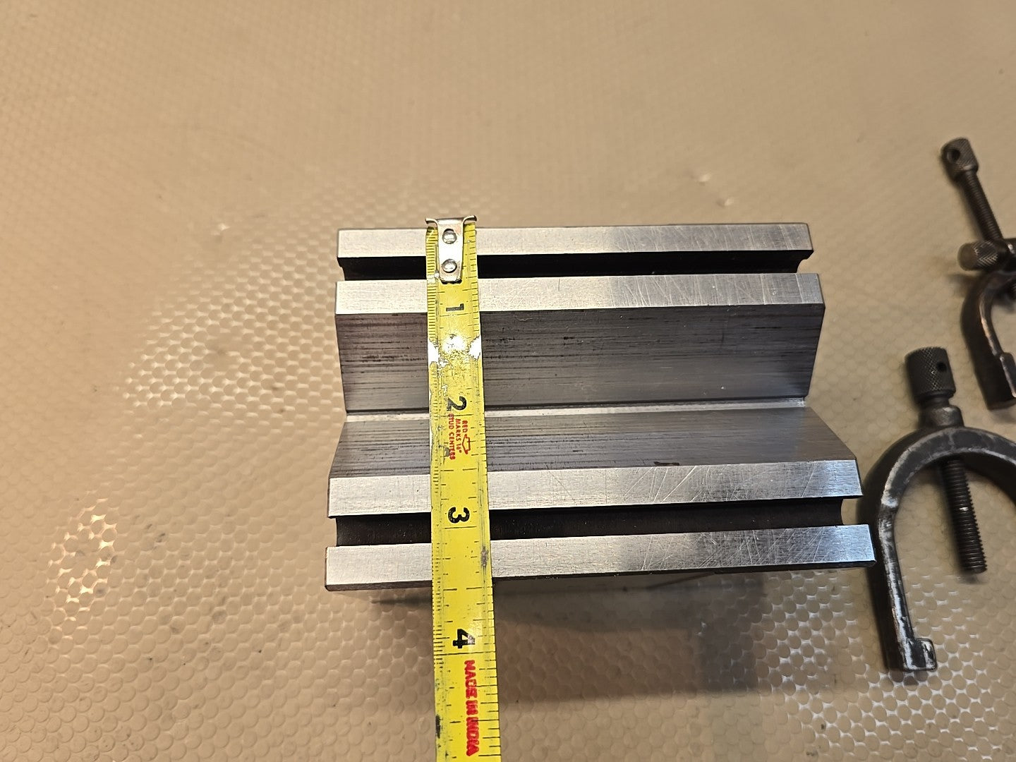 FOWLER  5 X 3 Inch V Block VEE BLOCK WITH CLAMPS SET OF 3