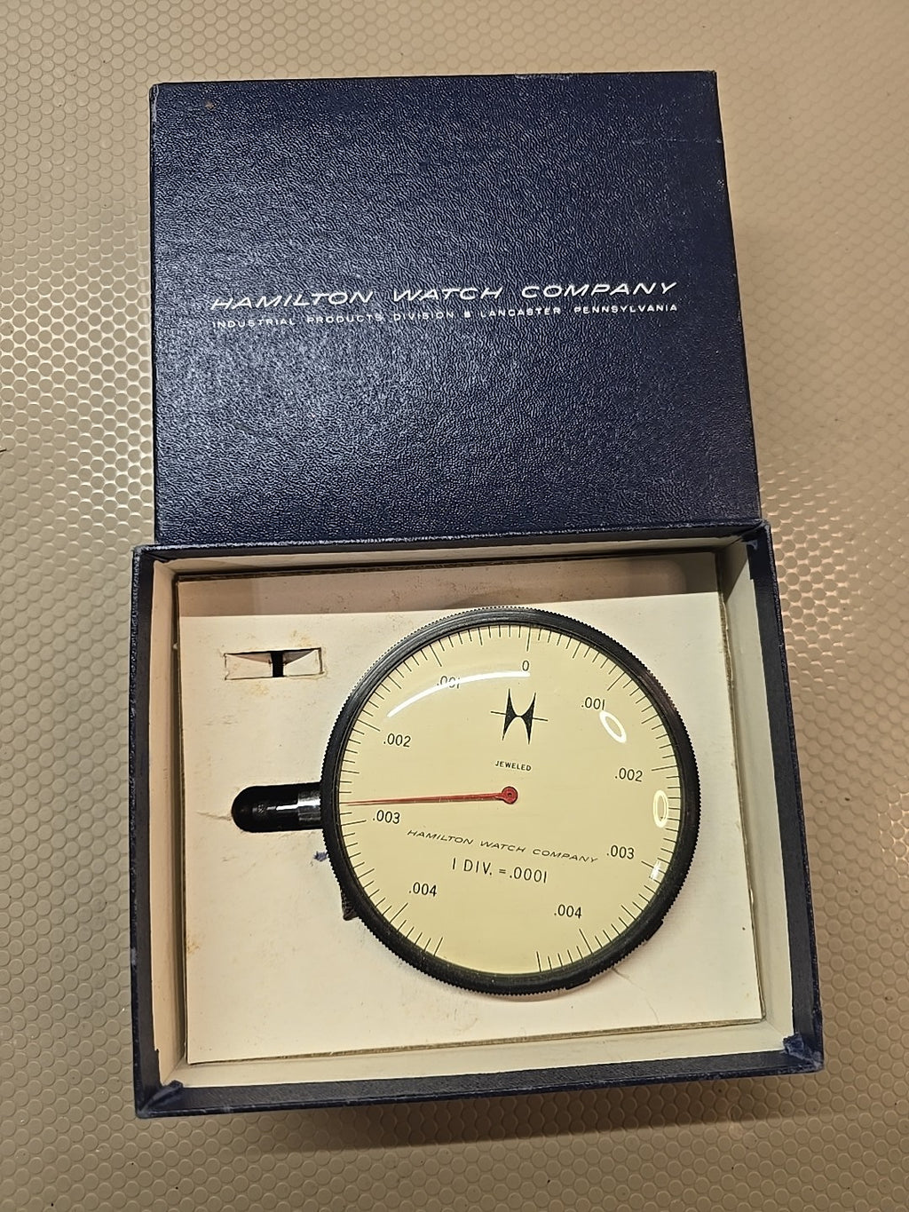 Hamilton Watch Company Dial Indicator L19-01-3 .0001 EXTRA LARGE DIAL