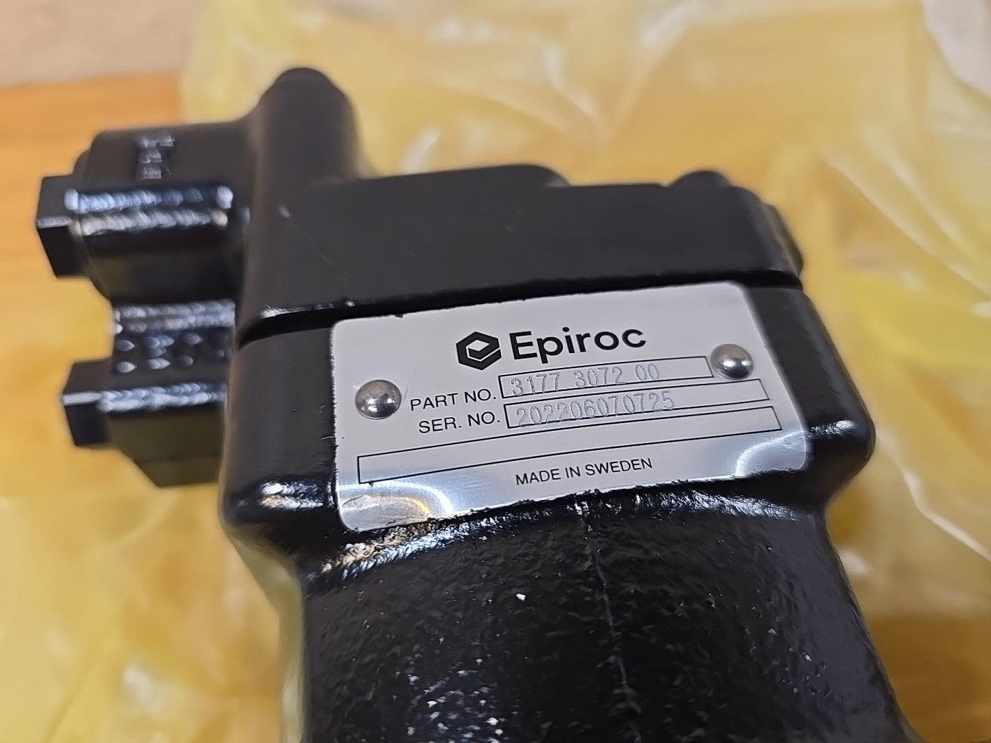 PARKER 3707249 Atlas Small Frame Fixed Displacement Hydraulic Motor Epiroc 31773