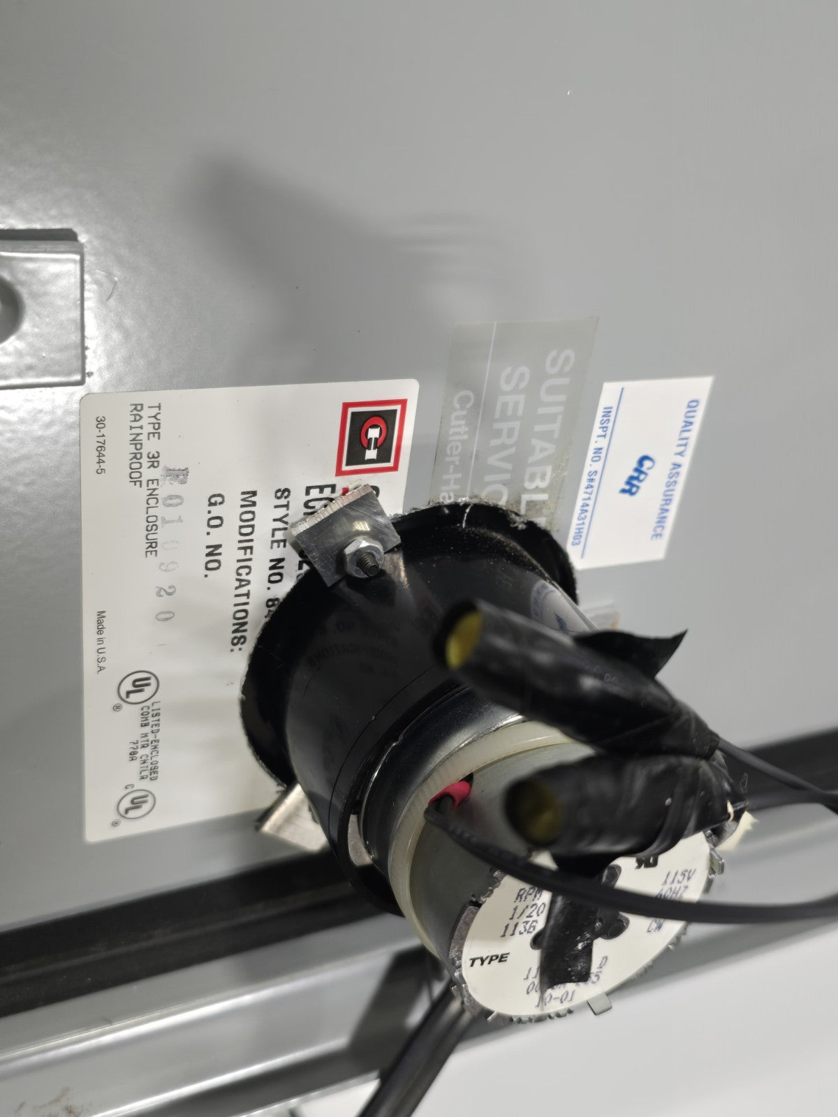 Cutler-Hammer AN16KN0 NEMA Size 3 Motor Starter 3-Phase 90A 600V w/ 100A Fuses