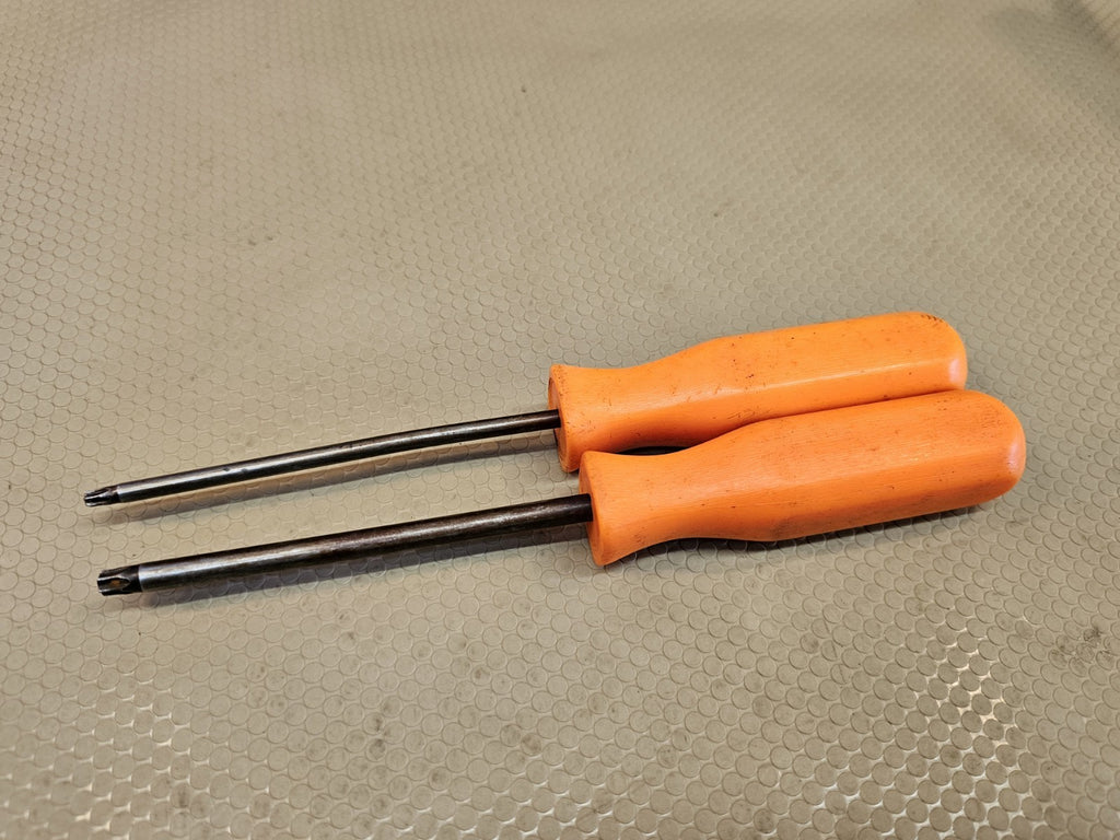 Mac Tools USA T-30 & T20 Torx Hard Orange Handle Screwdriver No STTP30A Tamper 