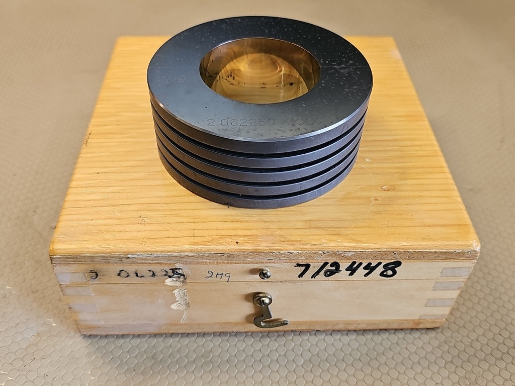 GSG GLASTONBURY SOUTHERN GAGE - 2.062250 XXXX 2M9 MASTER PLAIN BORE RING GAGE