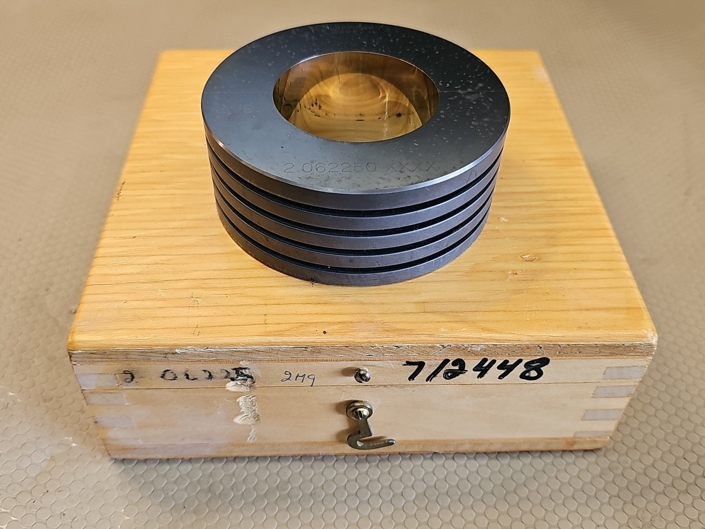 GSG GLASTONBURY SOUTHERN GAGE - 2.062250 XXXX 2M9 MASTER PLAIN BORE RING GAGE