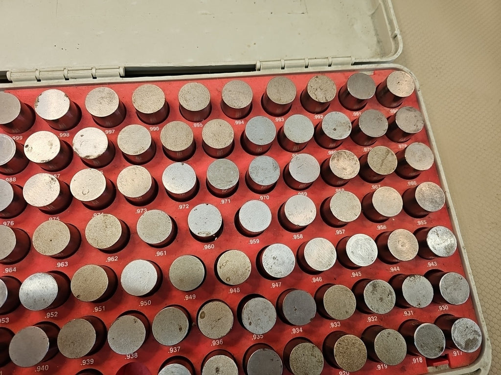 Vermont Gage 901101000 Pin Gage Set,Plus,0.917-1.000 LIGHT USE & CLEAN $800 MSRP