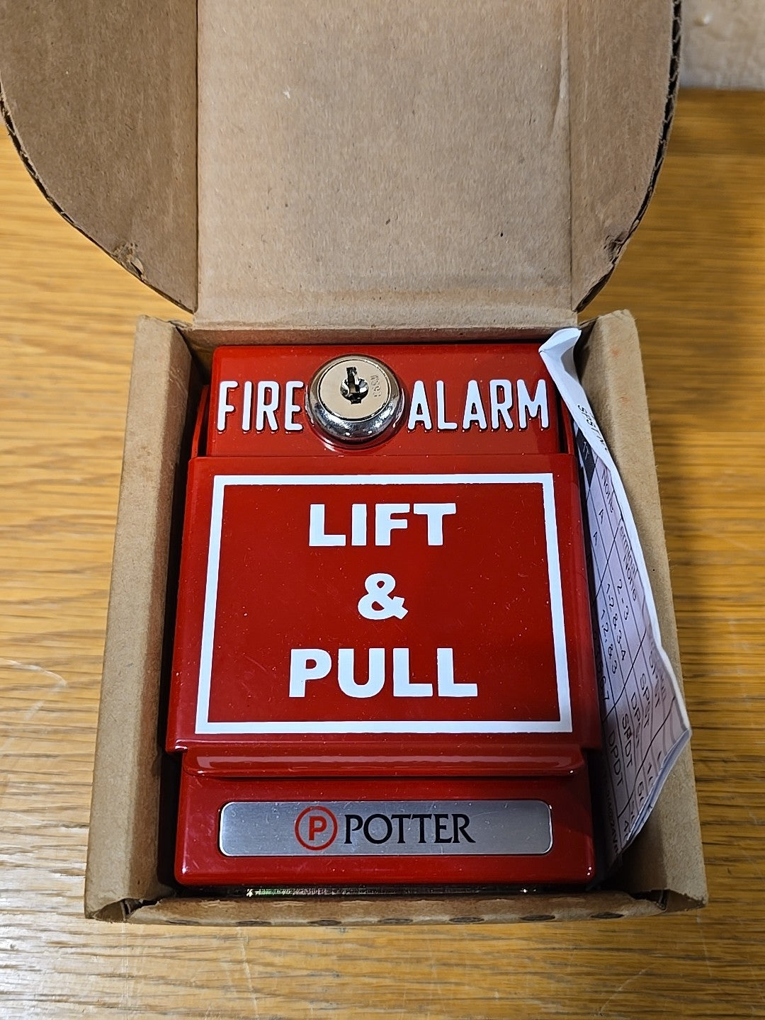New Potter P32-1T-LP-KL Dual Action Pull Station 1000448