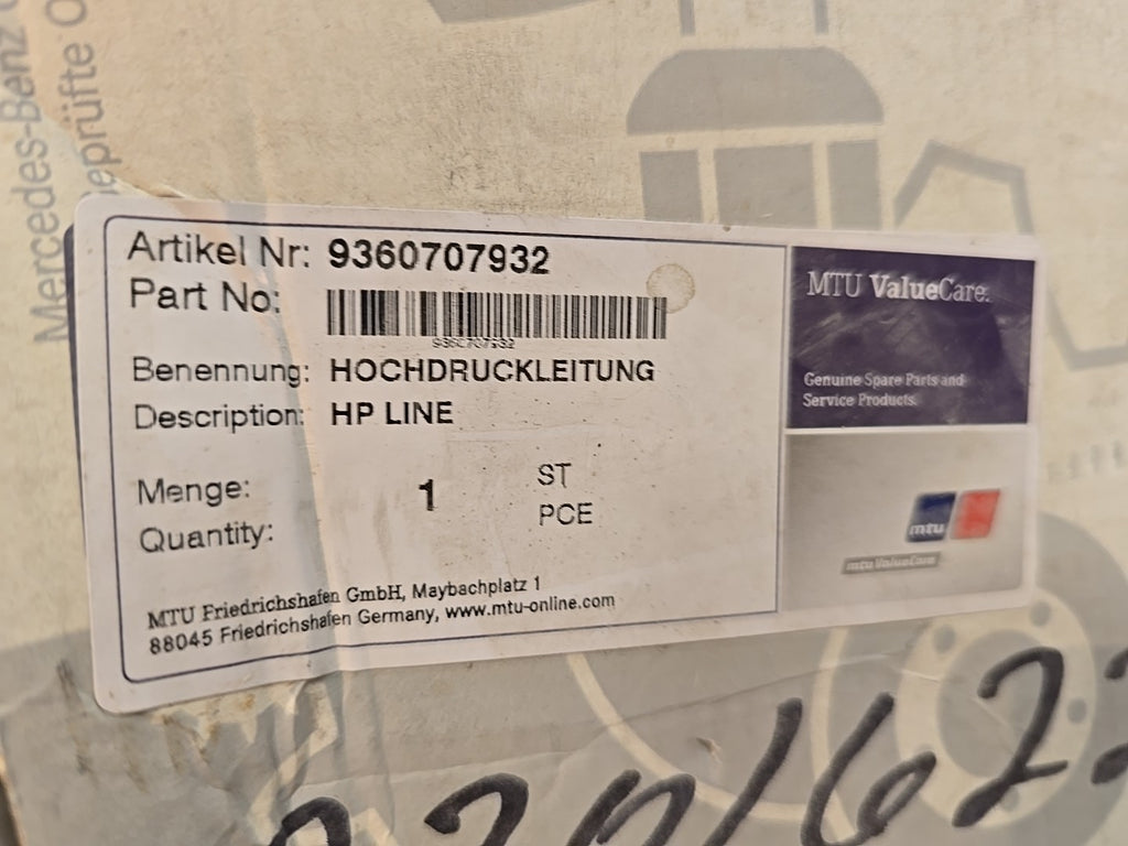 Mercades OEM DETROIT DIESEL HIPRESS LINE DDE A9360707932 NEW