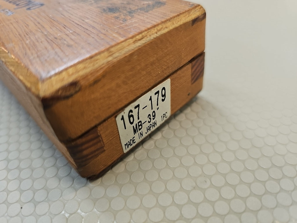 Mitutoyo 167-179 Micrometer Calibration Standard 39” In Wood Box