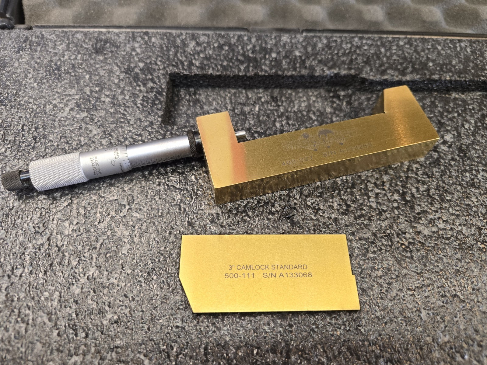Gagemaker CL-1003 Camlock Micrometer Gage 2” - 3" For API Weld Flange Thickness