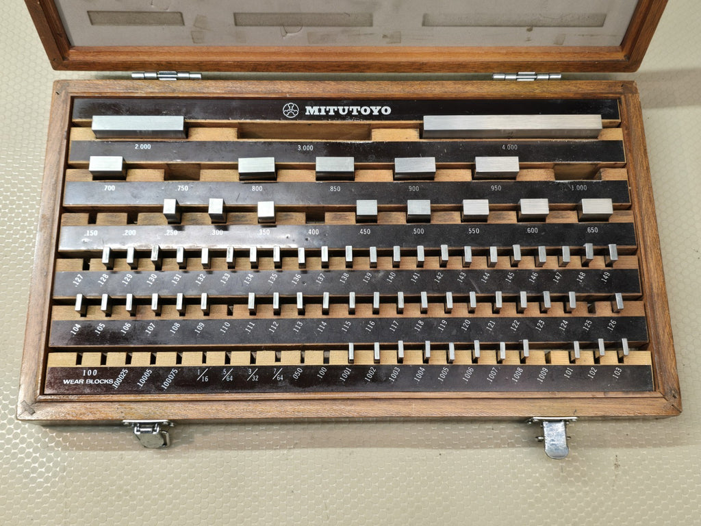 MITUTOYO GAGE BLOCK SET 516-902 BE1-81-2  GRADE 2 Incomplete