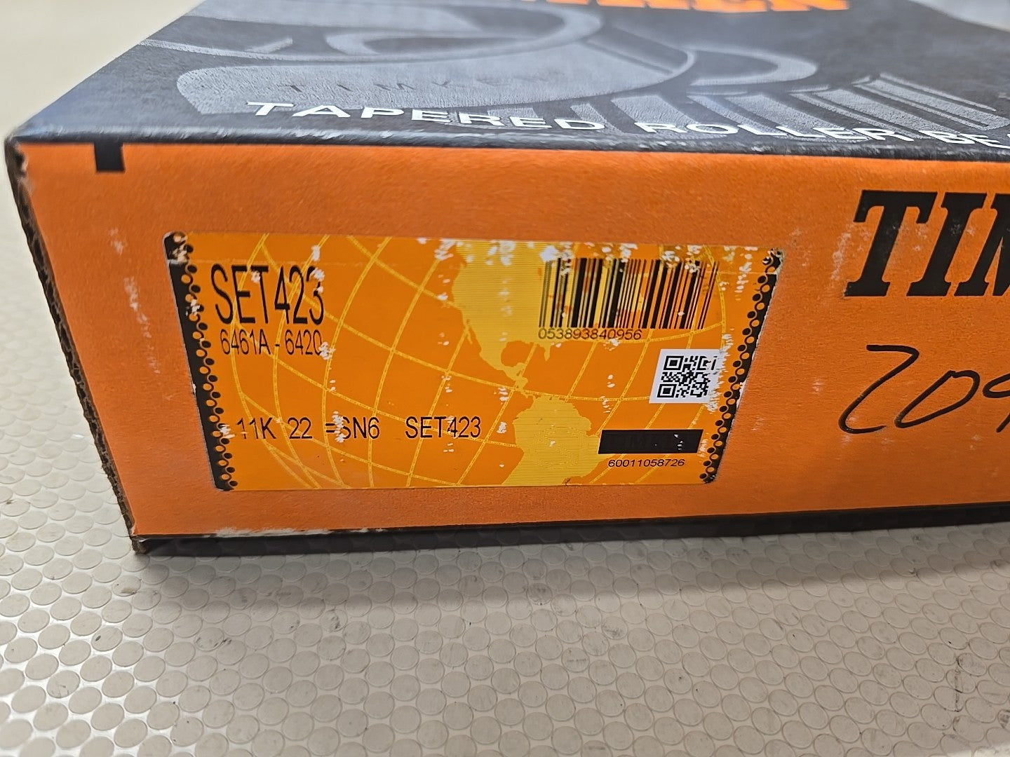 TIMKEN BEARING SET 423 (6420/6461A) BEARING AND CUP SET423 New