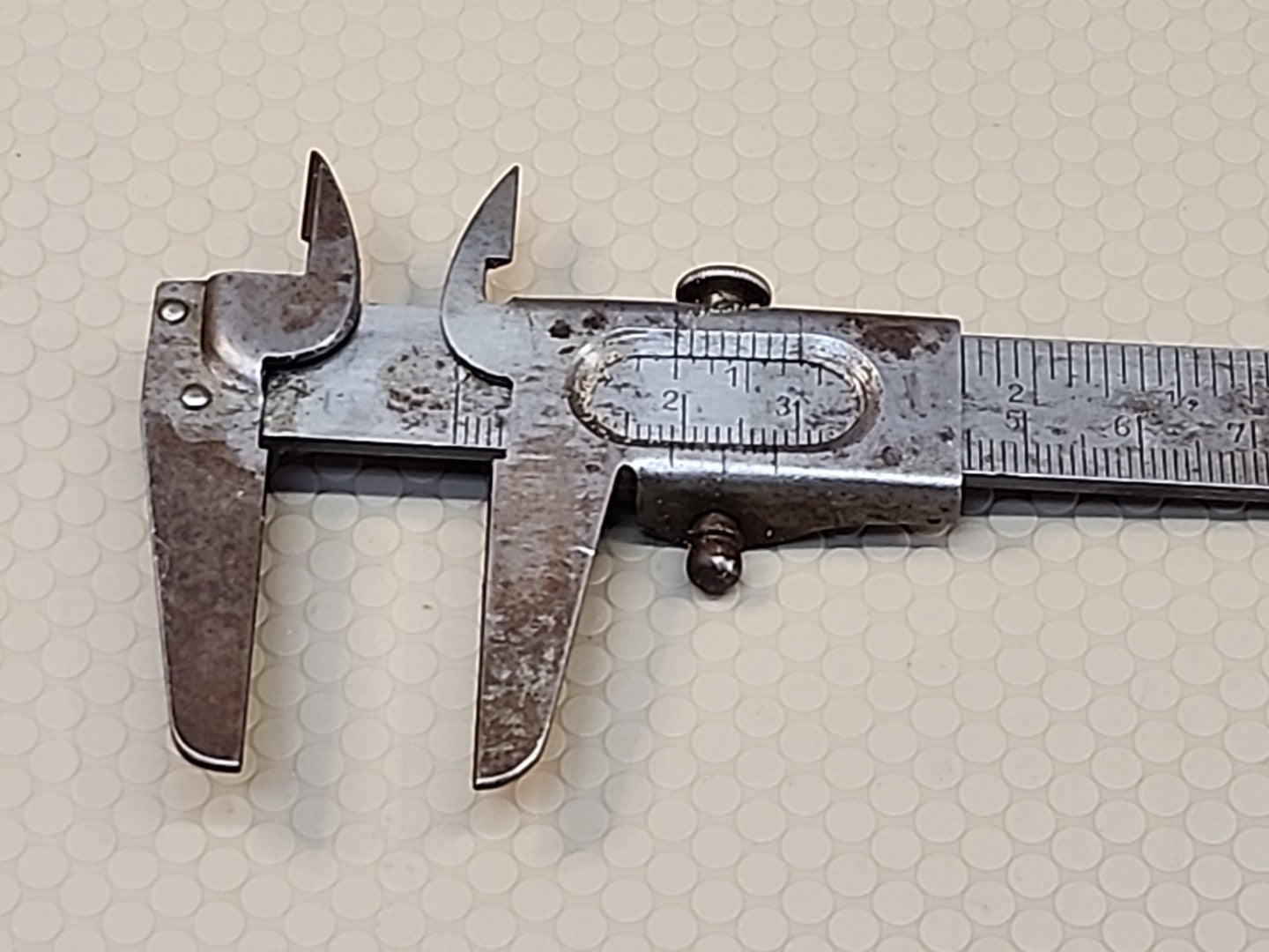 VINTAGE STAINLESS RULER CALIPER UNBRANDED 5 INCH