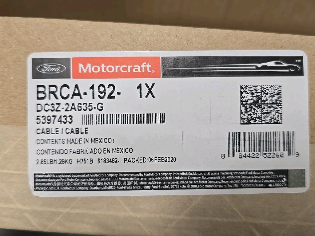 New Genuine Motorcraft Ford OEM Parking Brake Cable  BRCA-192