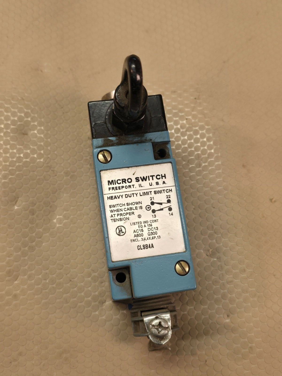 MICRO SWITCH CLSB4A Heavy Duty Cable Pull Limit Switch New