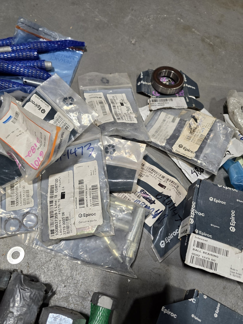 Large 500+ Pc Lot Of Epiroc /Sandvik/ Other Parts & Mining Hardware All New OEM