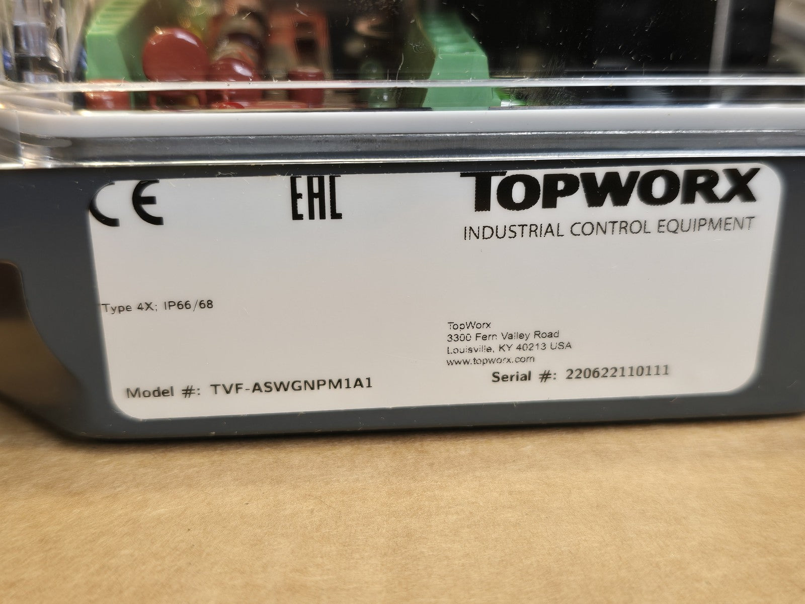TopWorx TVF-ASWGNPM1A1 Valve Position Indicator Switchbox T-Series New