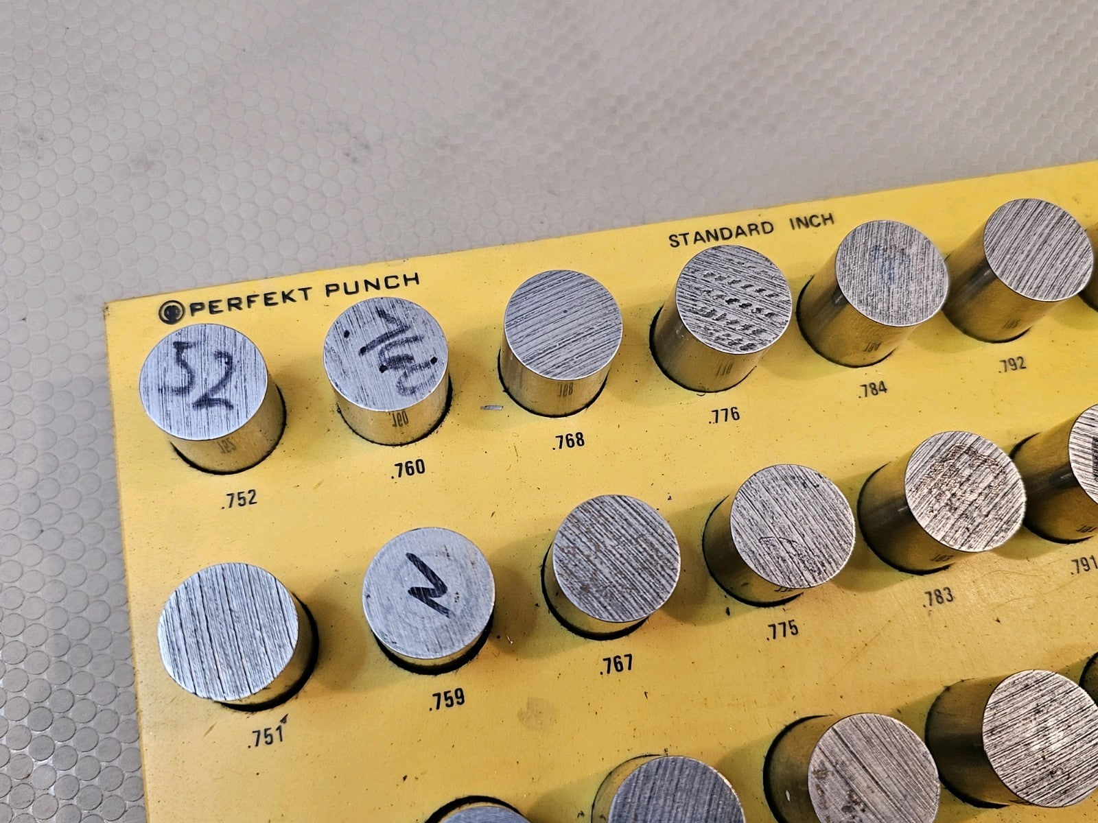 Pin Gauge Perfekt Punch 0.745 to 0.808 LARGE Machinist 