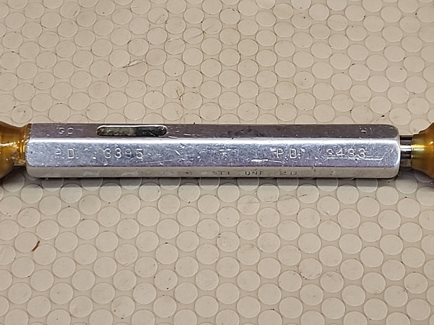 .511 DEPTH 712520-1HELICOIL THREAD PLUG GAGE GO NO GO P.D.'S = .3395 & .3433
